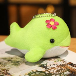 ANGCHI Cute Soft Toy Bag Charm Hanging Pendant Backpack Pendant Stuffed Toy Keyring Keychain Whale Plush Doll Whale Plush Pendant