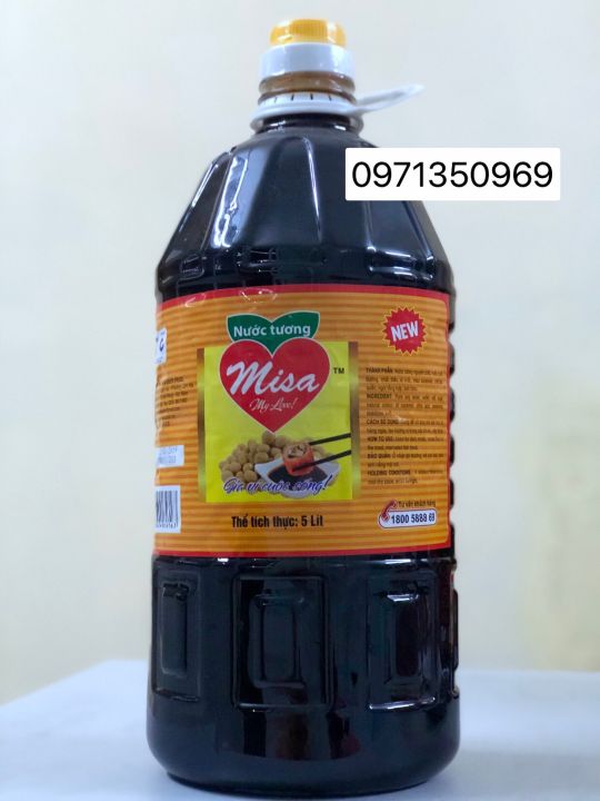 Nước tương xì dầu Misa can 5 Lít (loại sánh đặc) | Lazada.vn
