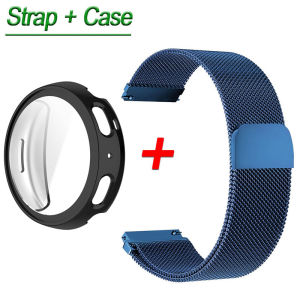 Dây đeo Milanese từ tính + Vỏ kính cho Amazfit Active Max Vòng đeo tay bằng thép không gỉ