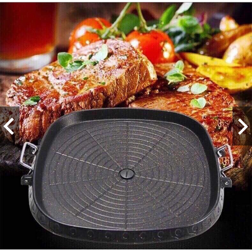 Portable Korean BBQ Grill Non Stick Butane Gas Stove Pan Plate Square