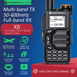 【Ready Stock】MOTOROLA X8 Walkie Talkie portable two way radio waterproof 10W High Power outdoor longe range walkie talkie freeshipping Fast delivery