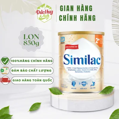 Sữa bột Similac 2+ 800G/1.6kg lon Dinh Dưỡng 5G Mới