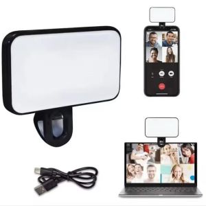 Lampu Jepit Selfie Portable Mini Fill Light Live Streaming Video Call Universal
