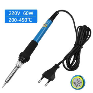 Adjustable Temperature Electric Soldering Iron 220V 60W Welding Solder Rework Station Heat Pencil Tips Repair Tool EU
