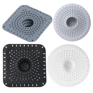 Not Clog Drain Guards Flexible Silicone Hair Catcher Reusable Strainer Odor Prevention Simple For Sink Shower Bathtubs