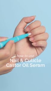 Luxe Organix Nail & Cuticle Serum 3ml - Daily Moisture Treatment for Stronger Longer Healthier Nails with Castor Oil Myrrh Oil Vitamin E