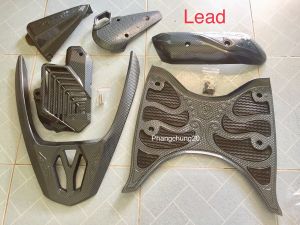 FULL BỘ ỐP PHỤ KIỆN TRANG TRÍ DÙNG CHO ĐỜI XE LEAD 2022 2023 2024 CACBON