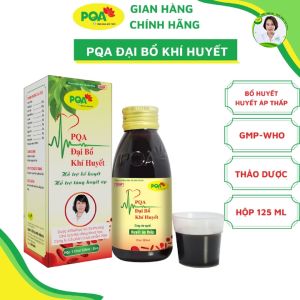 Đại Bổ Khí Huyết PQA Hộp 125ml dùng cho người huyết áp thấp. Hỗ trợ bổ huyết. Hỗ trợ tăng huyết áp