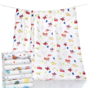 Khăn Tắm 6 lớp vải Xô Nhăn xuất Nhật Cho Bé chất liệu vải xô mềm mịn (Size 110x 105cm)