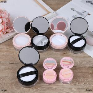 [COD] hegu 7 Style Empty Cosmetic Sifter Loose Jar Container Puff Box Mirror Container Case