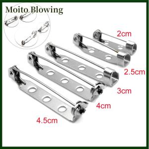 Moito 10pcs Safety Brooch Catch Bar Locking Pins Back Base Jewelry Findings DIY Craft
