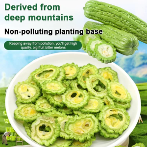 Bitter Melon Crispy Strips Natural Healthy Snacks Dried Bitter Melon Slices Ready to Eat Summer