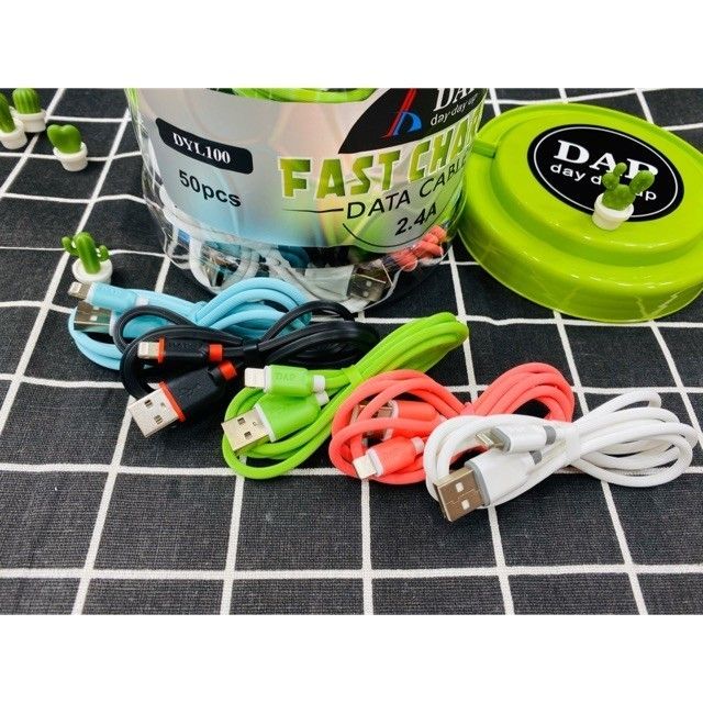 KABEL DATA DAP IPHONE 5 BULAT DYL-100 2.4A