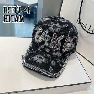 Topi Baseball Pria Wanita Motif Bunga Logo Take Manik Blink Blink Aksesoris Fashion Casual Cap BSBV