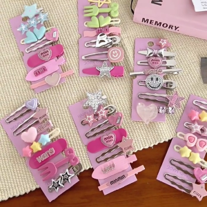 Cute Candy Color Hairpins Hot Girls Multiple Type Can Choose Hair Clip Festival Hair Clip for Woman Ponytail Hair Clip
