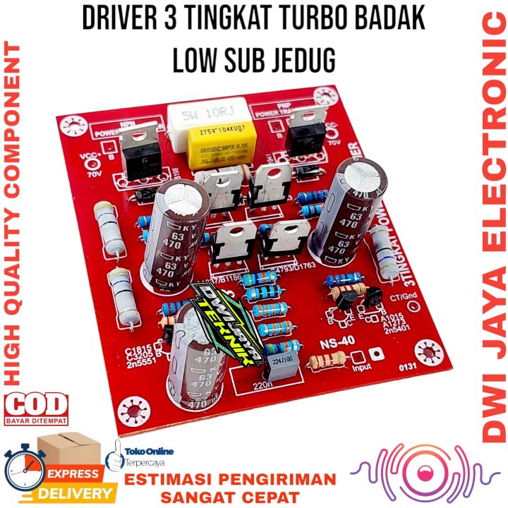 Kit Driver Power Amplifier 3 Tingkat Turbo Super | Lazada Indonesia