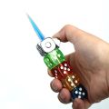 Personality Free Fire Dice Lighter Funny Glowing Toy Butane Refillable Gas Lighter Portable Gadgets For Men Rotatable Lighter. 