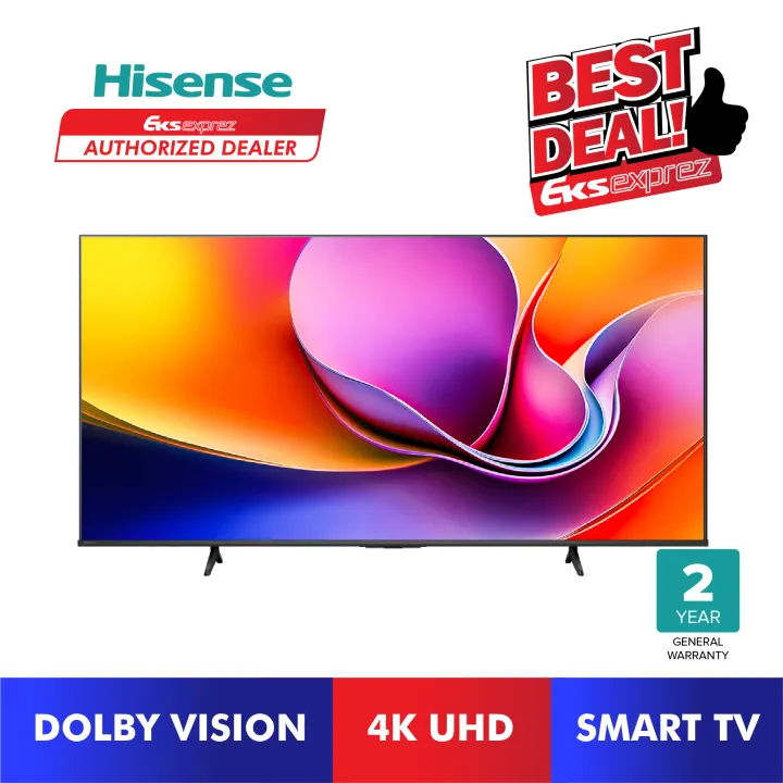 Hisense 43" / 50" / 55" / 65" / 75" E6Q 4K UHD Voice Control Smart TV/ Dobly Vision 43E6Q / 50E6Q / 55E6Q / 65E6Q / 75E6Q