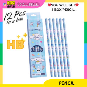 (READY STOCK) 12pcs Kitty Pencil Sketch Wooden Lead HB Children Drawing School Writing 12支凯蒂猫铅笔