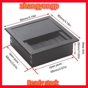 [ZY] Legend Bàn dây Grommet Dây Lỗ Bìa dòng ổ cắm cổng threading hộp bìa cáp đi qua hộp văn phòng bảng Cáp tổ chức 80x80mm
