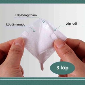 [ TÚI 200 MIẾNG]  Bông Tẩy Trang An Phong 3 lớp  Hỗ Trợ Làm Sạch Sâu