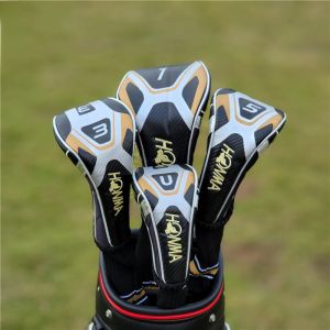 New Golf Driver Head Cover HONMA Golf Wood Cover PU Clubs Head Cover Dustproof Covers
