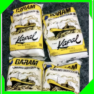 garam/uyah/penyedap masakan/Cap Kapal Garam Beryodium 250gr