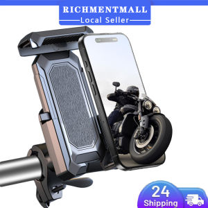Bike Phone Stand Holder Motorcycle Phone Mount Scooter Handlebar Clamp Detachable Rain Cover Sun Shade for iPhone Samsung and More 4.7-7 Inch