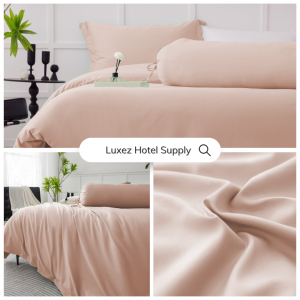Luxez Luxury Egyptian Cotton Full Bed Set - Dusty Pink