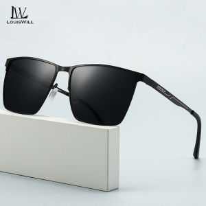 LouisWill Men’s Polarized Sunglasses Retro Driving Sunglasses Photochromic Sunglasses Square Sunglasses UV400 Clear Vision Sunglasses Cycling Riding Running Glasses for Men