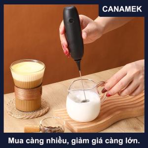 【CANAMEK】 Sữa Frother cầm tay Cappuccino Maker cà phê Foamer trứng Beater sô cô la Stirrer Mini thực phẩm cầm tay máy xay sinh tố nhà bếp Whisk công cụ