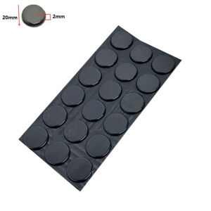 Clear/black Door Stops Self adhesive Silicone Rubber Pads Cabinet Bumpers Rubber Damper Buffer Cushion Furniture Hardware