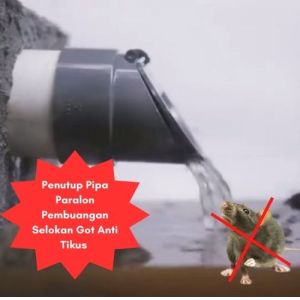 Katup Saluran Buka Tutup Pembuangan Air Got Kamar Mandi Ukuran 4 Inchi