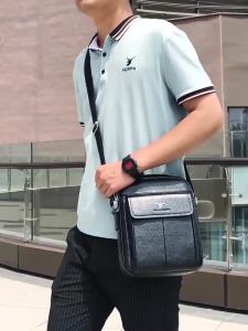 FE Kangaroo Mens Messenger Bag New Casual Mens Bag Business Large Capacity Shoulder Bag Portable Backpack for Business Trip