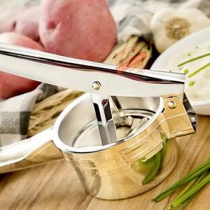 [SG]Stainless Steel Potato Ricer Masher for Fruit Vegetable Yam Squash Baby Food with Fine Medium Coarse