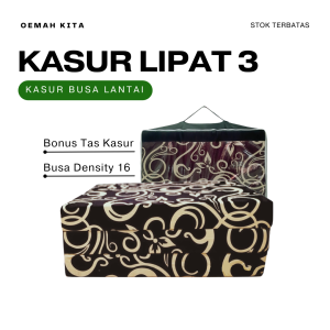 KASUR BUSA LIPAT 3 PATAH UK 180 x 120 x 10 cm FREE TAS | KASUR TRAVEL | MATRAS LIPAT