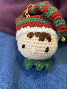 "Love Baubles" L12 W9Whimsical Handmade Christmas Baubles~ Artisanal Crochet Creations ~ MAMABEARHOUSE"