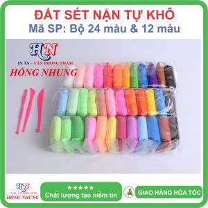 [SALE] Bộ đất sét nặn tự khô 36 màu / 24 màu / 12 màu cao cấp Softclay kèm bộ cây tạo hình giúp bé thỏa sức sáng tạo mà không sợ dính tay