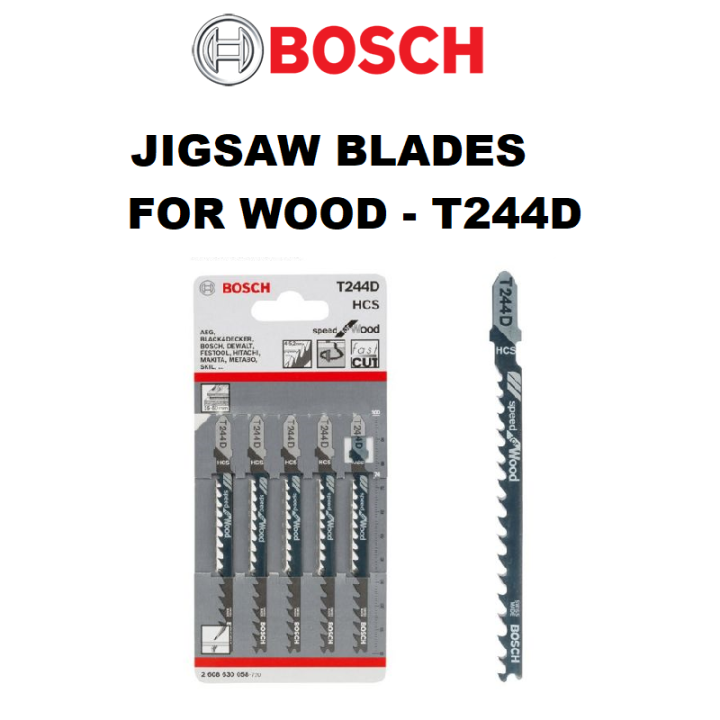 BOSCH T244D JIGSAW BLADES FOR WOOD 1PC 2608630058 Lazada Lazada