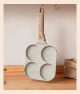 Panci Goreng Omelette Telur Cetakan Kue Panci 3 Sekat / Panci 4 Sekat