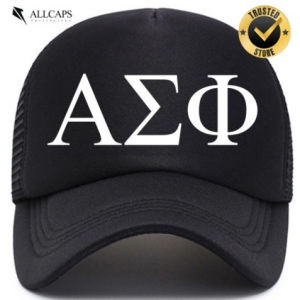 HIGH QUALITY ALPHA SIGMA PHI Mesh Cap Net Cap Trucker Hat Baseball Cap PH1V