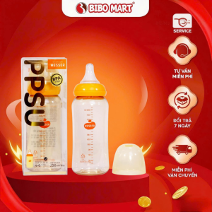 Bình Sữa Wesser PPSU Cổ Thường 250ml Chất Liệu An Toàn Nhất Cao Cấp Nhất Cho Bé-Bibomart