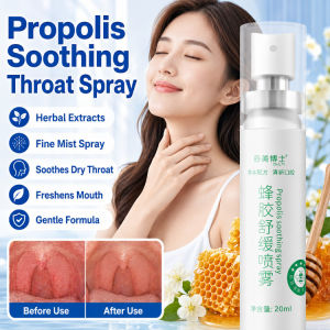 Propolis Oral Spray Soothing Throat Relief Mist Natural Honey Propolis Spray For Dryness & Irritation Throat Care Solution For Everyday Use