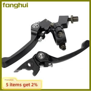 fanghui KLX CRF XR50-250 Folding Handlebar Brakes Black Folding Aluminum Clutch Brake Lever Bike Motorcycle Clutch Brake Lever Perch