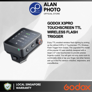 Godox X3Pro Touchscreen TTL Wireless Flash Trigger [Canon | Nikon | Fujifilm | OM system | Panasonic | Sony]