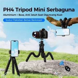 【Kirim dalam 24 jam】[Kaki Fleksibel / Posisi Bebas] Tripod Gurita Stand Ponsel Gurita Holder Fleksibel Tripod Fleksibel Stand Selfie Gurita Stand Ponsel Fleksibel Aksesori Fotografi