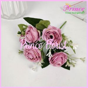 Bunga Mawar Rose Sky Cabang 5 - artificial bunga mawar plastik Import premium termurah hiasan mawar tulip Imitasi aritifisial palsu plastik untuk dekorasi rumah  dekorasi pelaminan atau dekorasi wedding dan dekorasi kamar