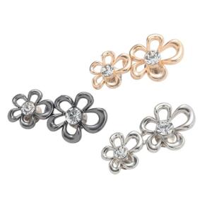 3Pairs Flower Waist Extenders Pant Waist Tighteners Adjustable Waist Button Pants Waist Button for Jeans to Make Tighter