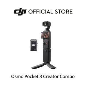 DJI Osmo Pocket 3 Creator Combo - Pocket Gimbal Camera | 1-Inch CMOS & 4K/120fps | 10-Bit D-Log M & HLG | 3-Axis Gimbal Mechanical Stabilization