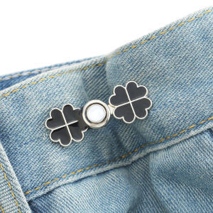 Seeko Daisy Design Waist Extender Invisible Waist Button Adjustable Jeans Metal Buttons Reusable Buckles